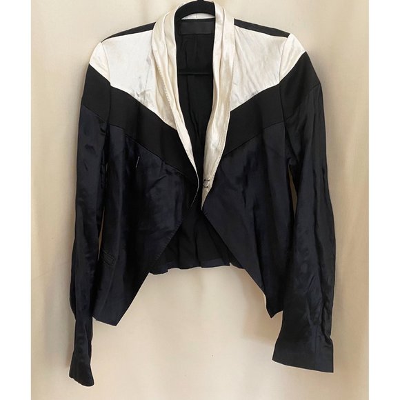 Haider Ackermann Crinkle satin tuxedo jacket, size 40FR - Picture 5 of 5